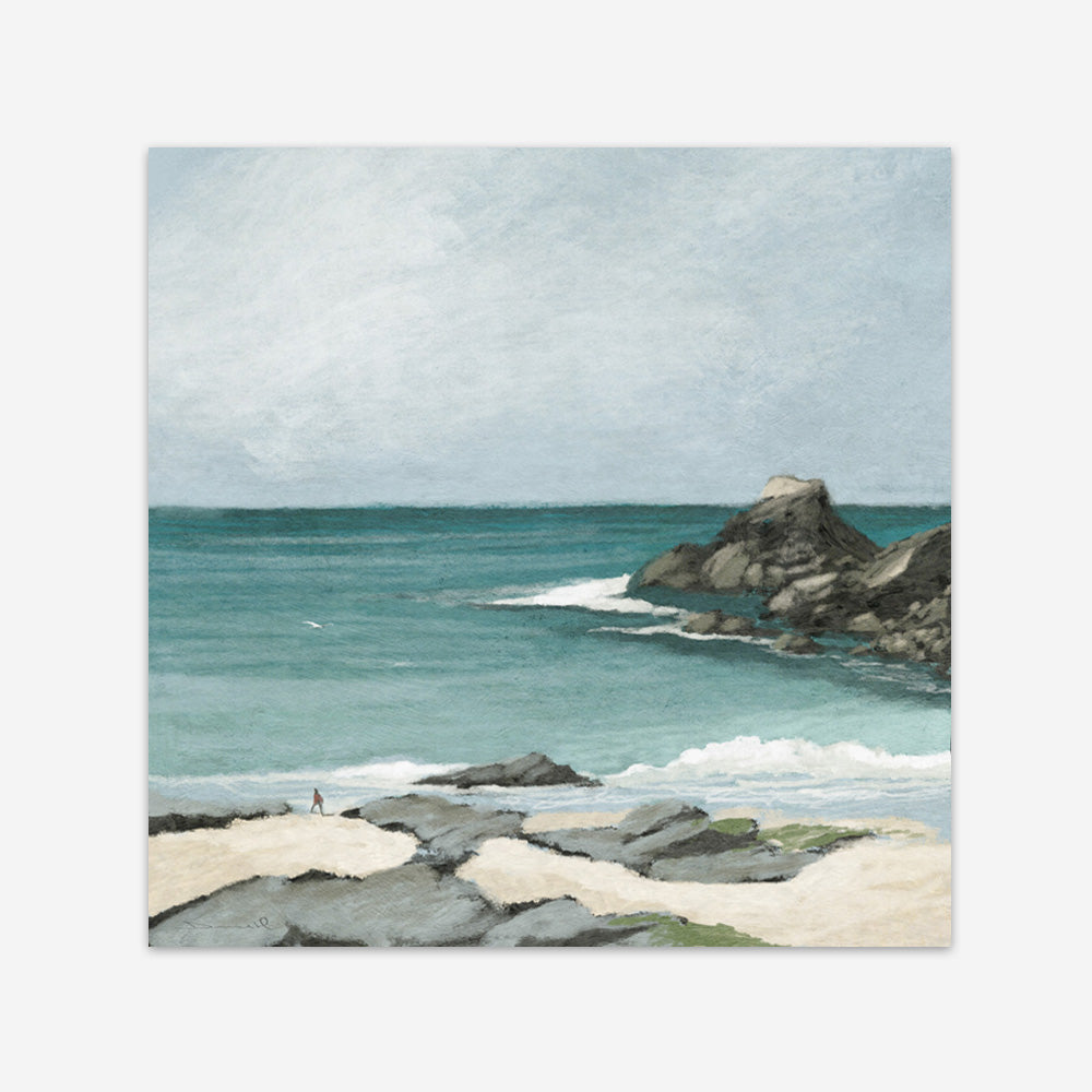 Trevone Bay (Square) Art Print