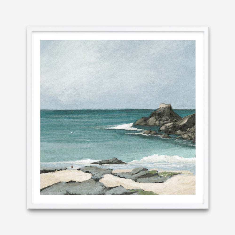 Trevone Bay (Square) Art Print