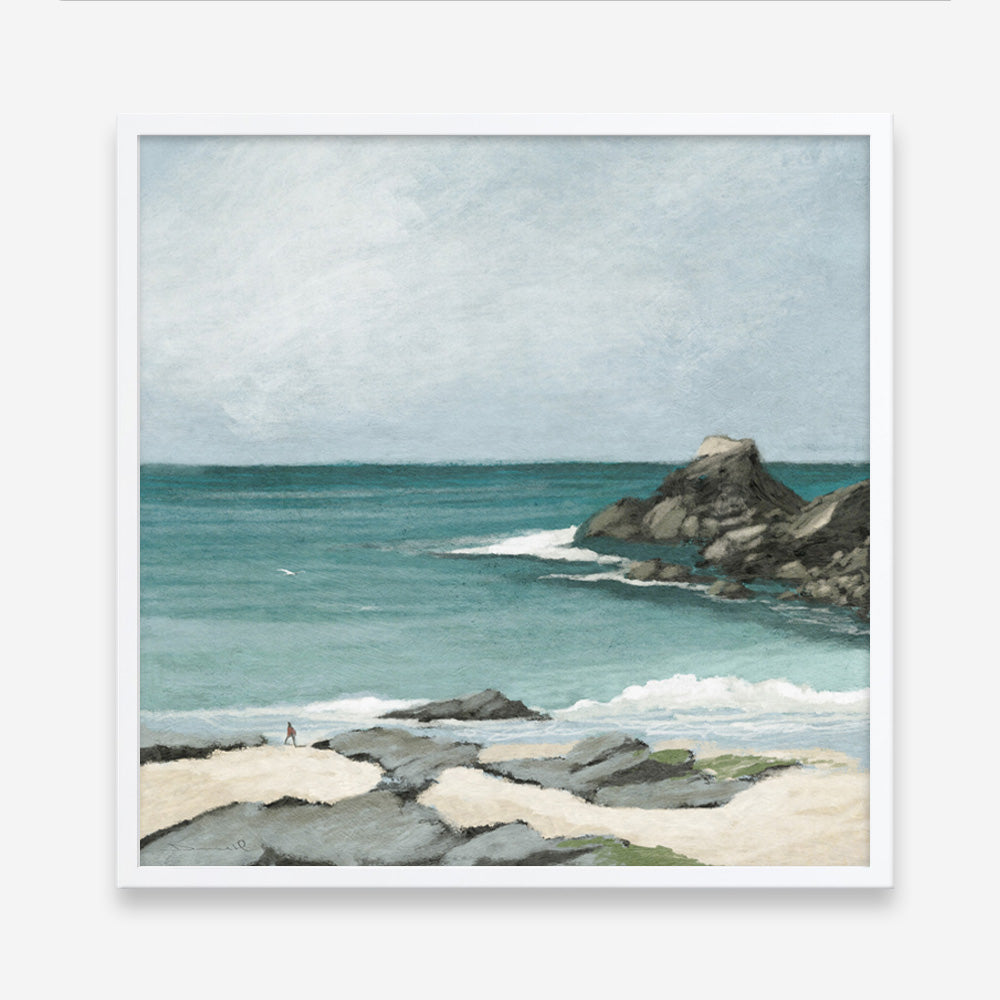 Trevone Bay (Square) Art Print