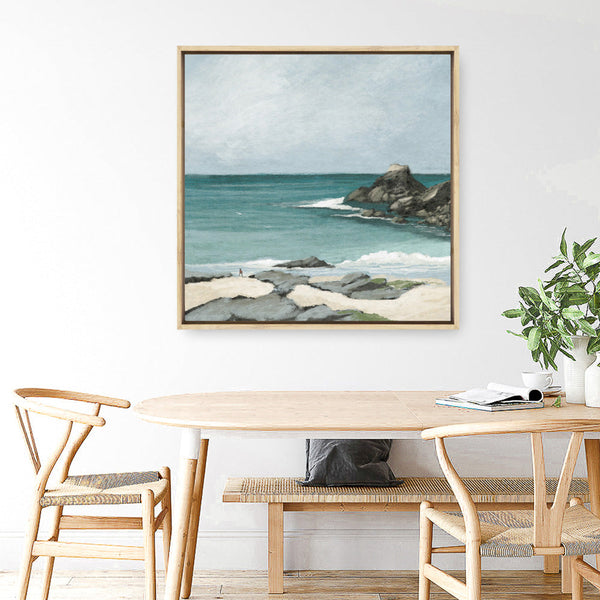 Trevone Bay (Square) Canvas Print