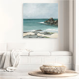 Trevone Bay (Square) Canvas Print