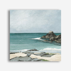 Trevone Bay (Square) Canvas Wall Art Print