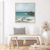Trevone Bay (Square) Art Print
