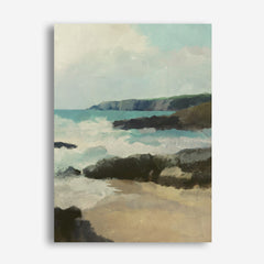 Rocky Beach Canvas Wall Art Print