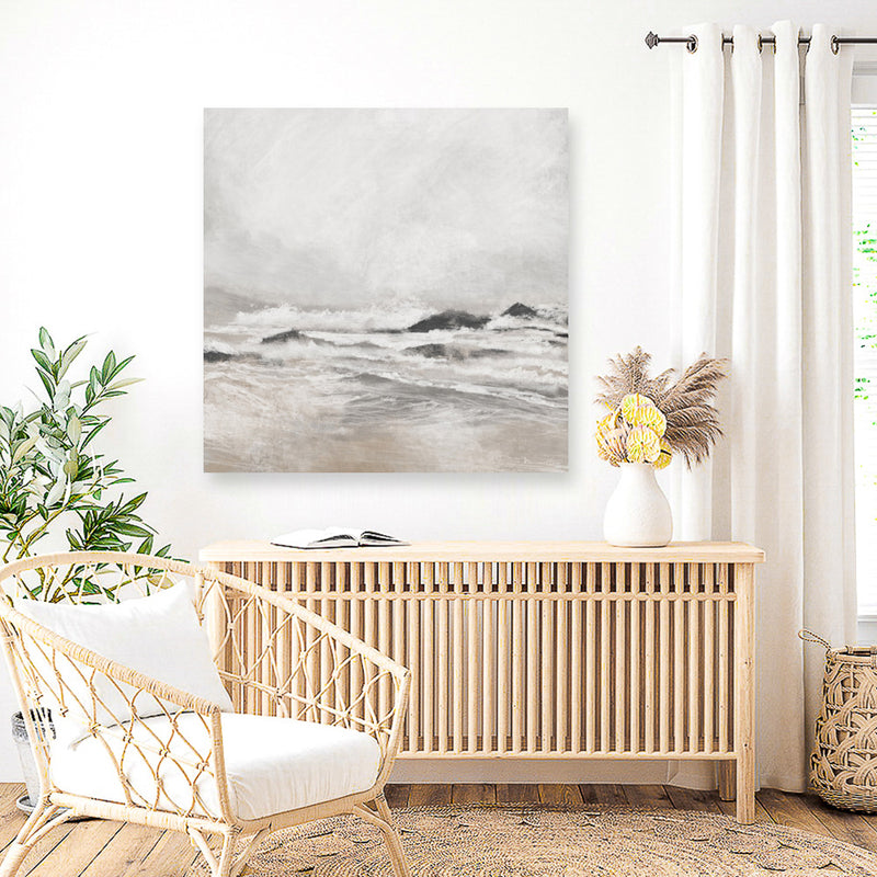 September Coast (Square) Canvas Print