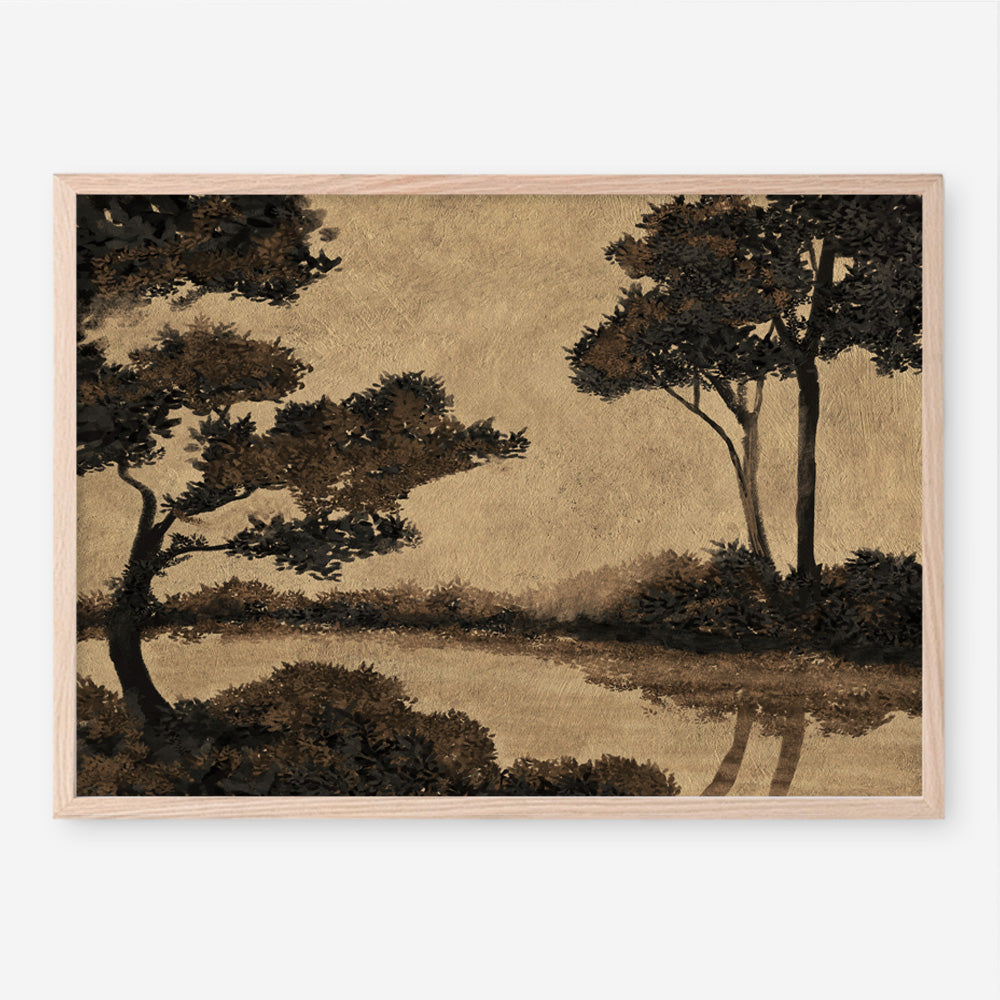 Woodland Pond I Art Print