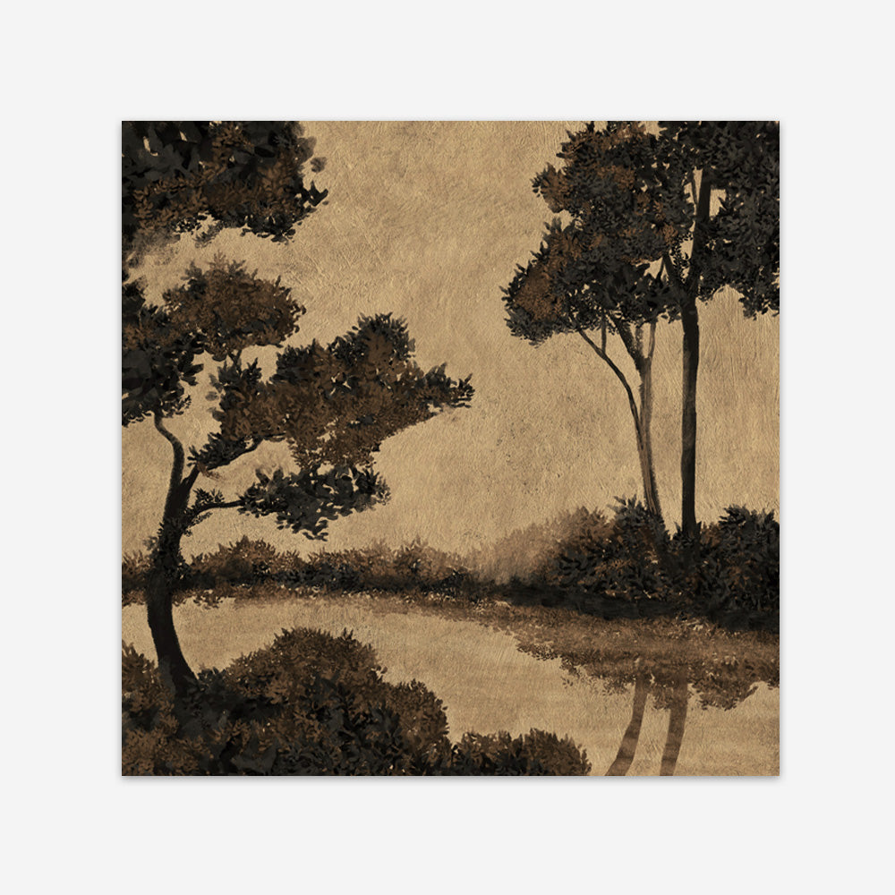 Woodland Pond I (Square) Art Print