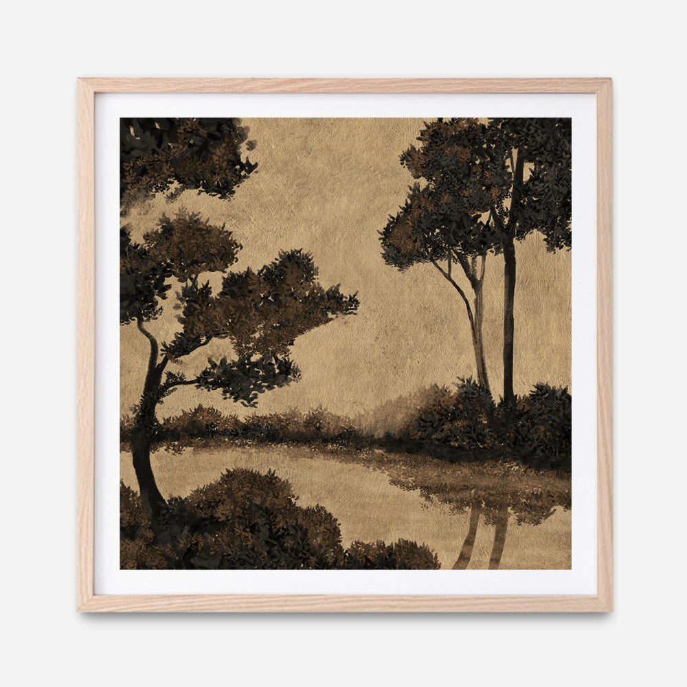 Woodland Pond I (Square) Art Print