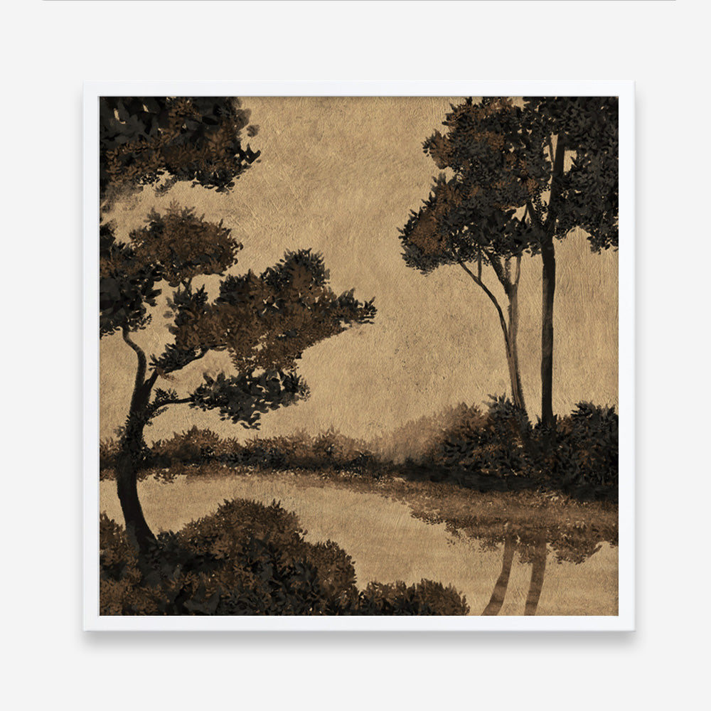 Woodland Pond I (Square) Art Print