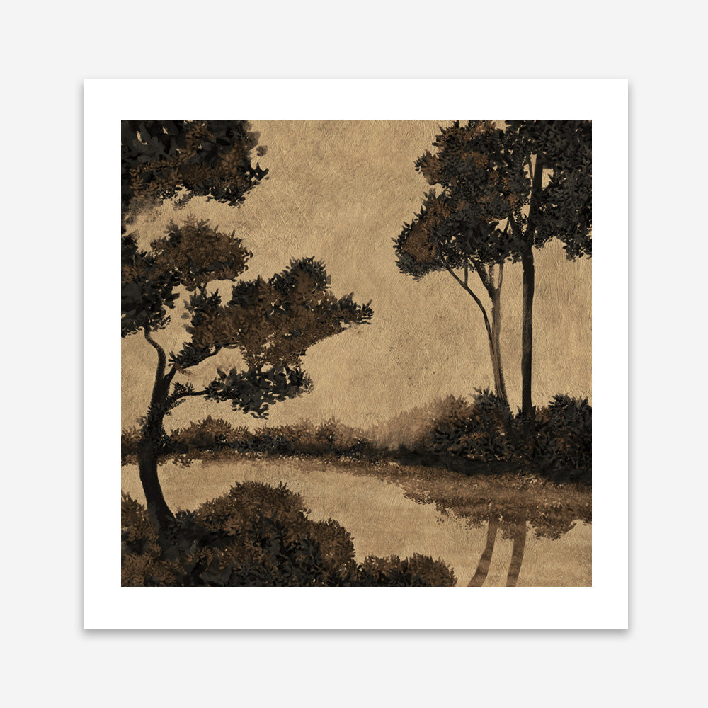 Woodland Pond I (Square) Art Print