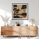 Woodland Pond I (Square) Art Print