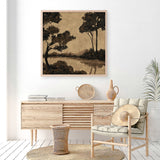 Woodland Pond I (Square) Art Print