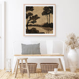 Woodland Pond I (Square) Art Print