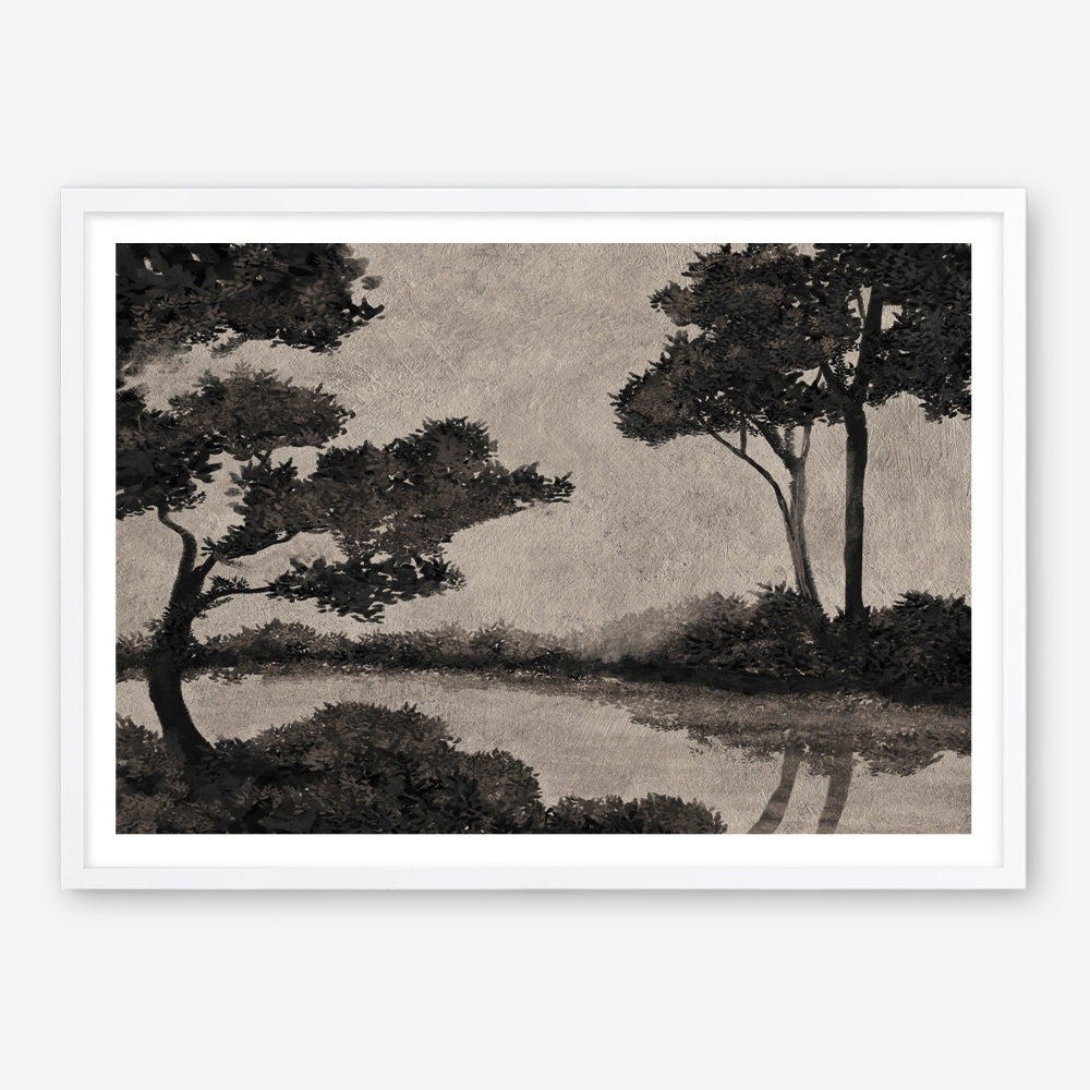 Woodland Pond II Art Print