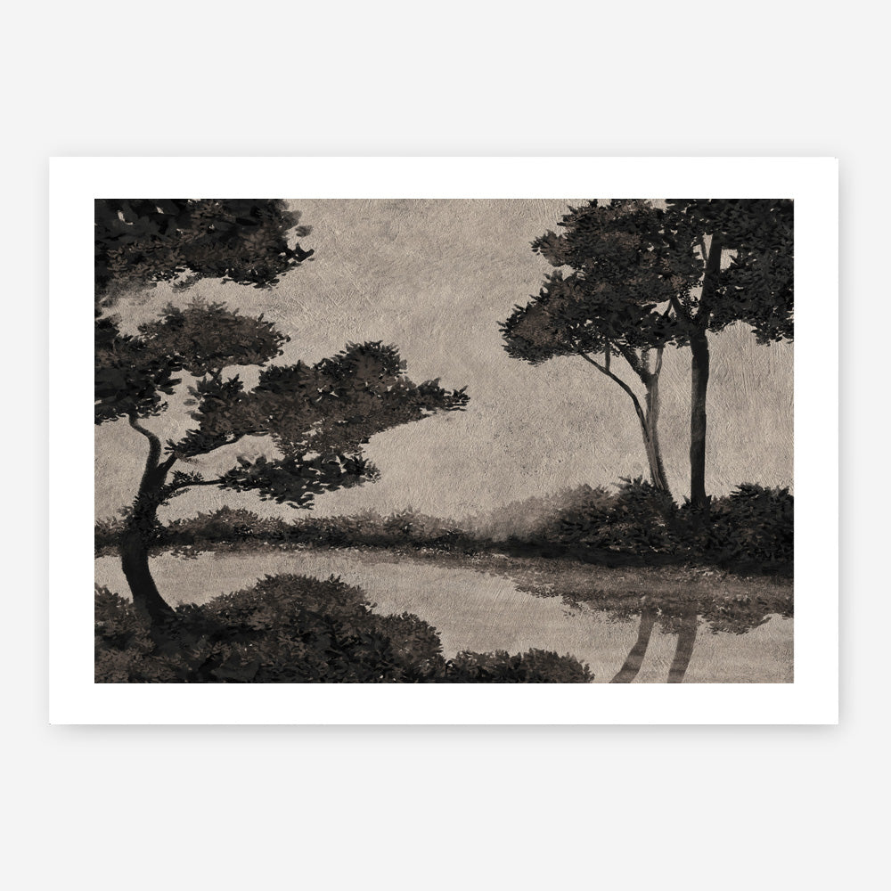 Woodland Pond II Art Print