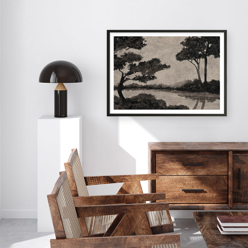 Woodland Pond II Art Print
