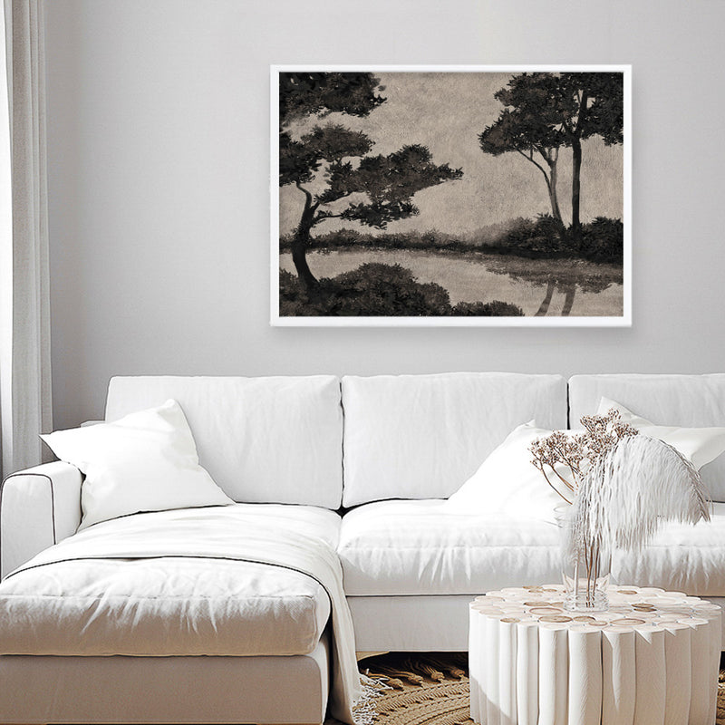 Woodland Pond II Art Print