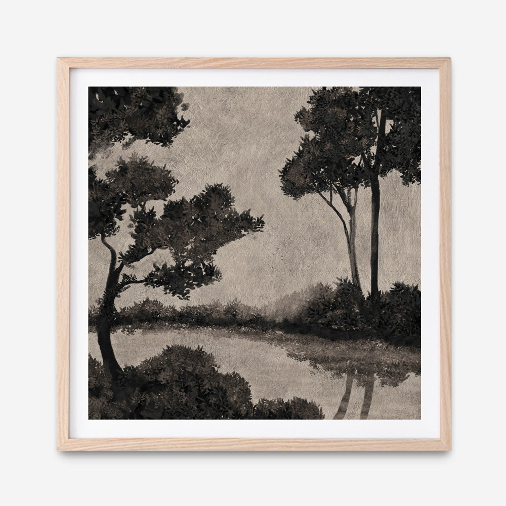 Woodland Pond II (Square) Art Print
