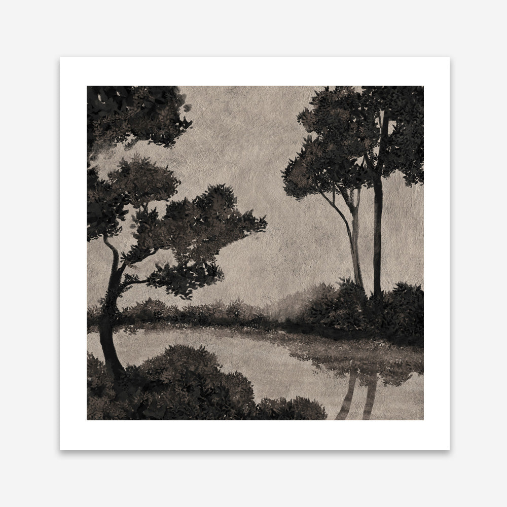 Woodland Pond II (Square) Art Print