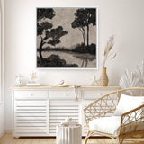 Woodland Pond II (Square) Canvas Print