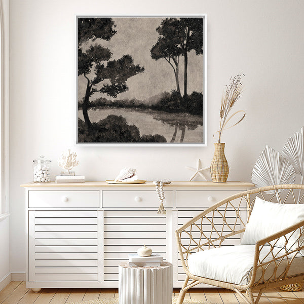Woodland Pond II (Square) Canvas Print