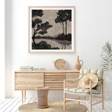 Woodland Pond II (Square) Art Print