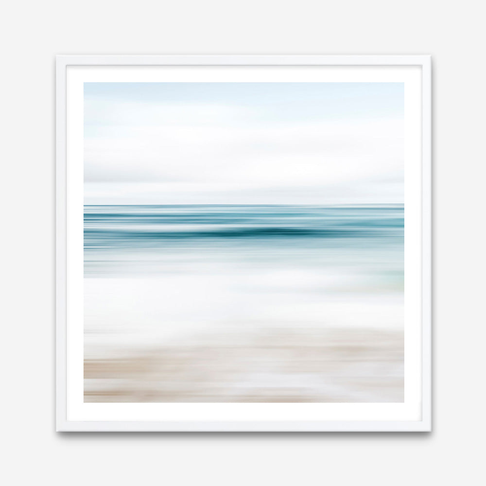 Abstract Beach (Square) Art Print