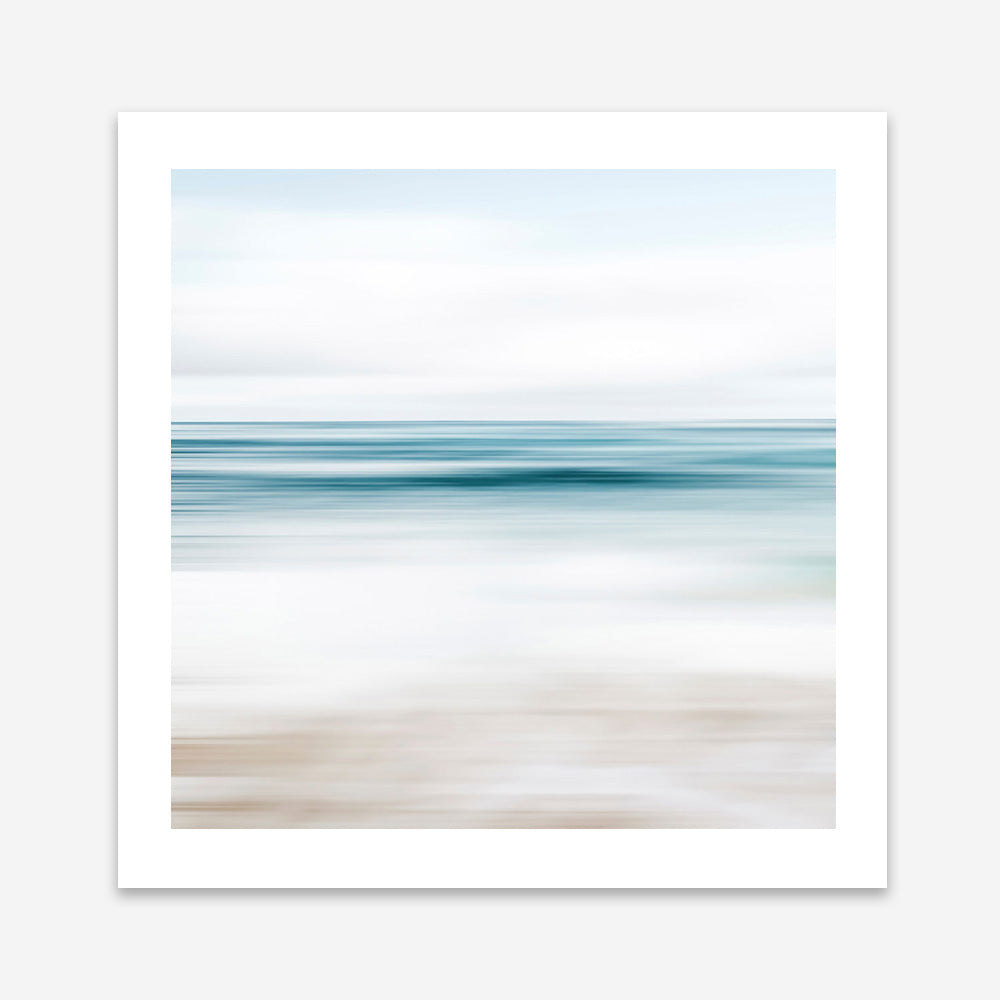 Abstract Beach (Square) Art Print