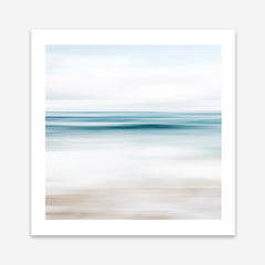 Abstract Beach (Square) Art Print