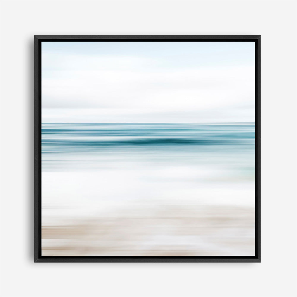 Abstract Beach (Square) Canvas Print