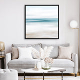 Abstract Beach (Square) Canvas Print