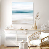 Abstract Beach (Square) Canvas Print