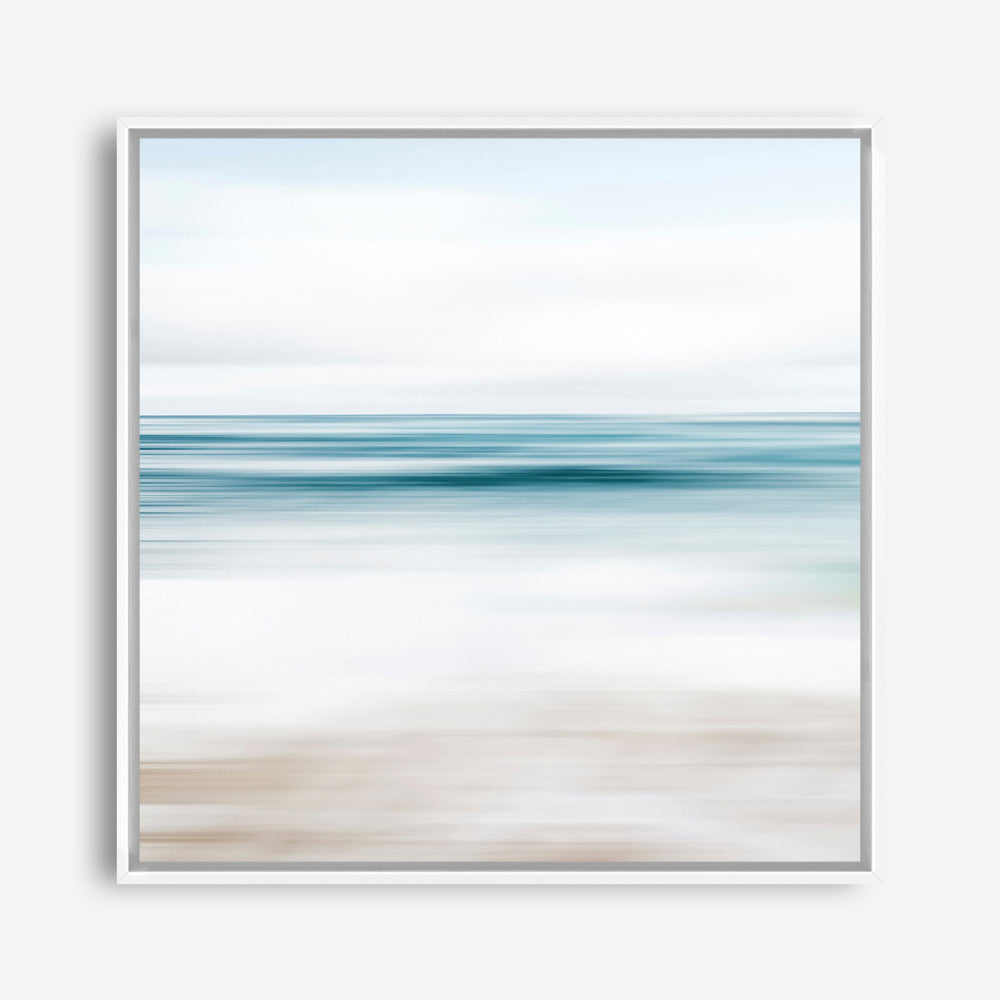 Abstract Beach (Square) Canvas Print
