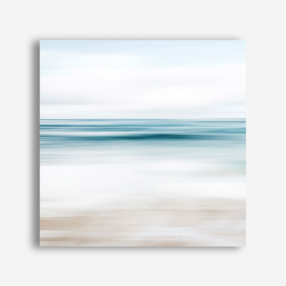 Abstract Beach (Square) Canvas Print