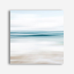 Abstract Beach (Square) Canvas Wall Art Print