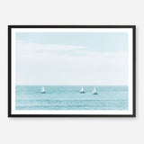 Three Sailboats Art Print