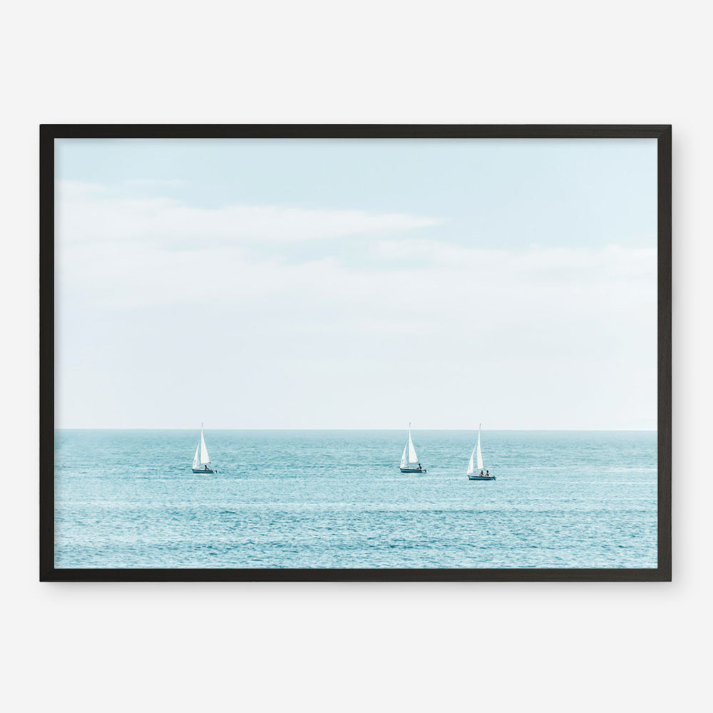 Three Sailboats Art Print