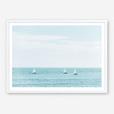 Three Sailboats Art Print