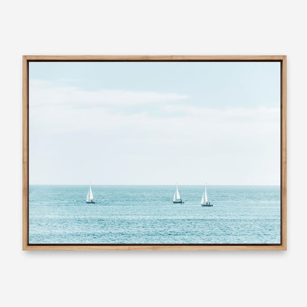Three Sailboats Canvas Print