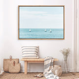 Three Sailboats Canvas Print