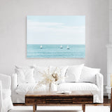 Three Sailboats Canvas Print