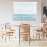 Three Sailboats Canvas Print
