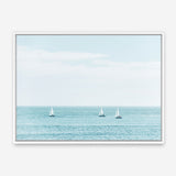 Three Sailboats Canvas Print