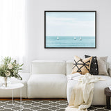 Three Sailboats Art Print