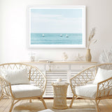 Three Sailboats Art Print