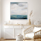 On The Edge (Square) Canvas Print