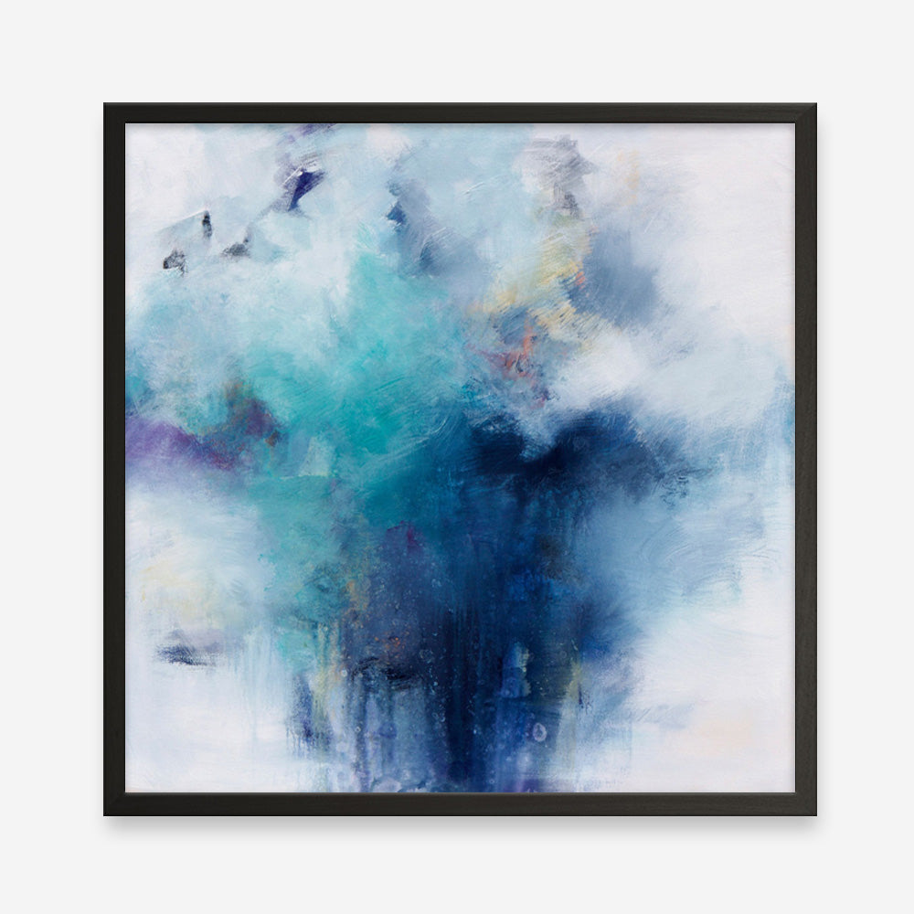 Blue Fusion 2 (Square) Art Print