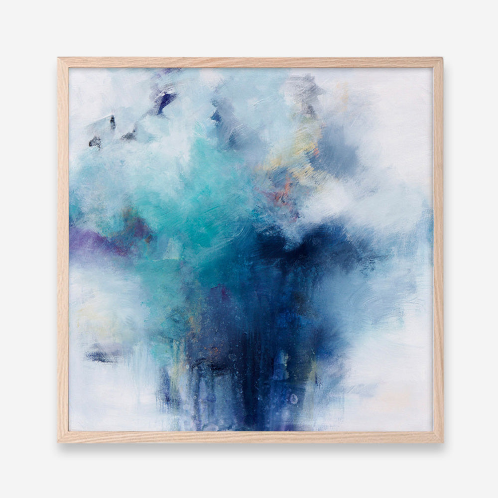 Blue Fusion 2 (Square) Art Print