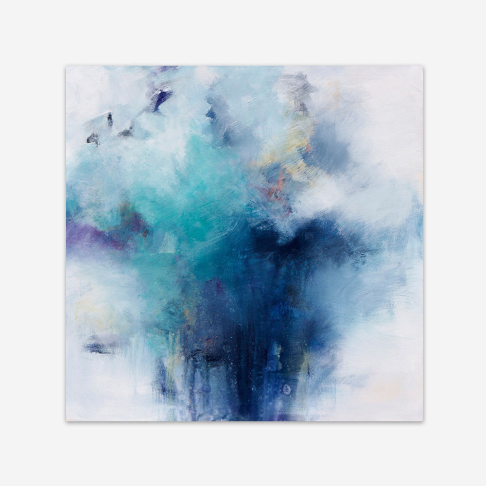 Blue Fusion 2 (Square) Art Print