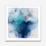 Blue Fusion 2 (Square) Art Print
